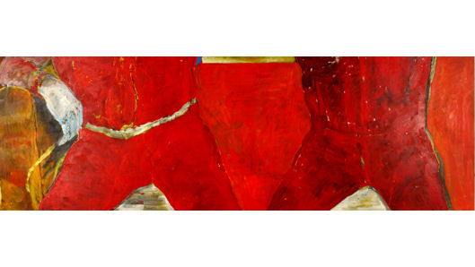 Koen Ebeling Koning | Zonder titel | olieverf op doek | 1993 | 108 x 327 cm