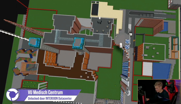 De VUmc-locatie na 1 dag bouwen.