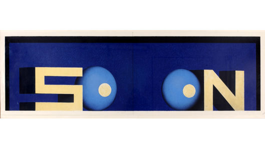 Marc Ruygrok | So on | 1991 | zeefdruk | 76 x 258 cm