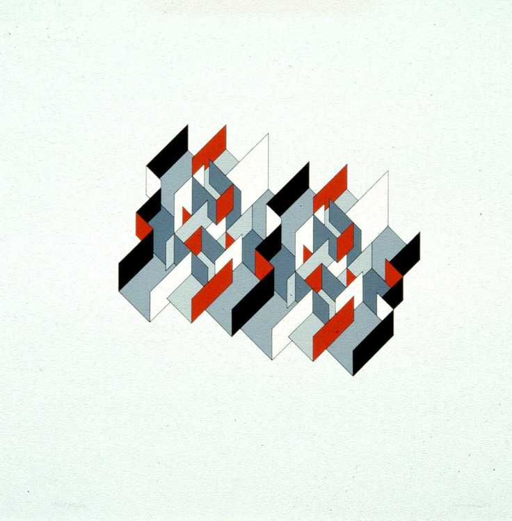 Joost Baljeu | Hsup | 1974 | zeefdruk | 70 x 70 cm