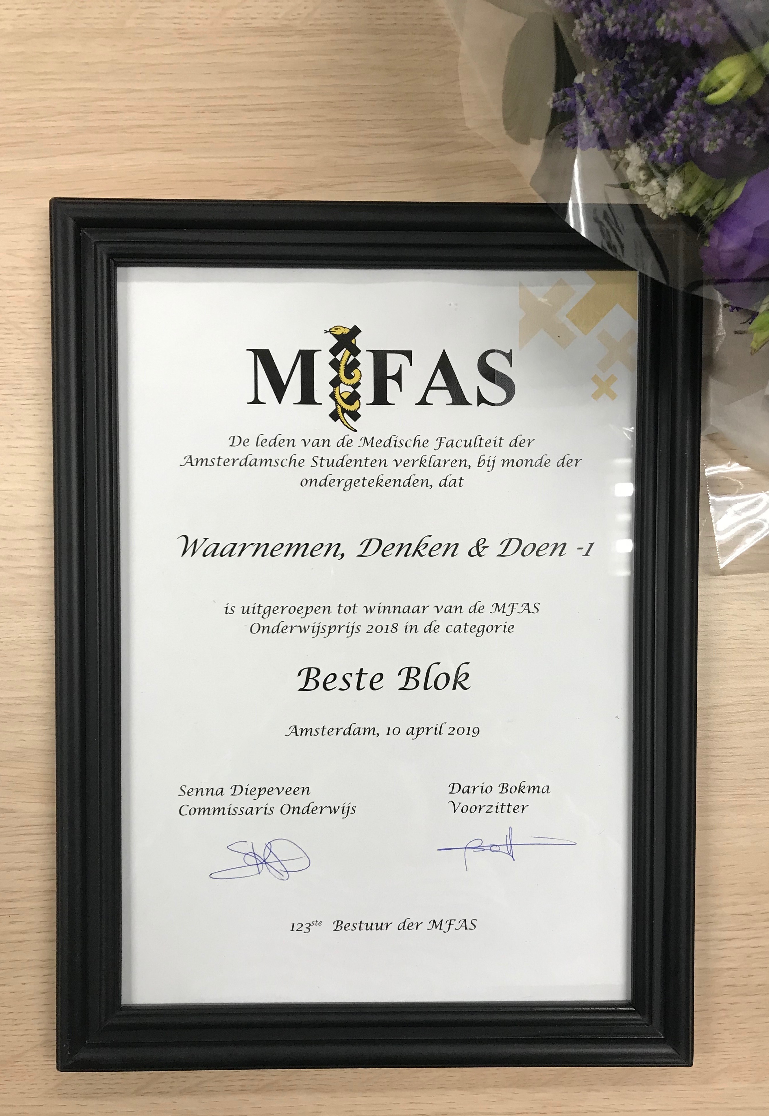 MFAS - AND THE WINNER IS