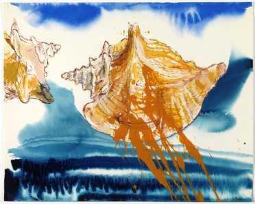 Erik Andriesse | Schelp | 1988 | Gouache en pastel op papier | 40 x 49 cm 
